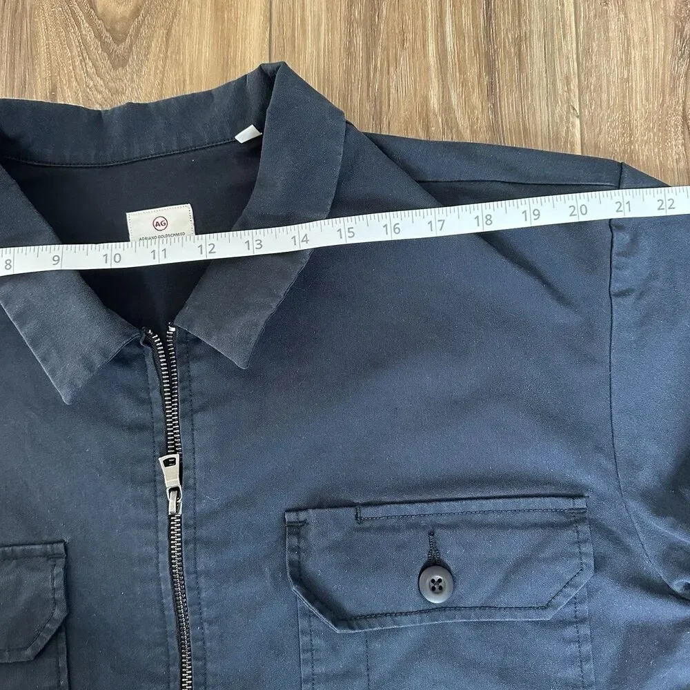 AG Adriano Goldschmied Axle Shop Jacket Men’s XL Navy Blue Rare Style 4381CRT